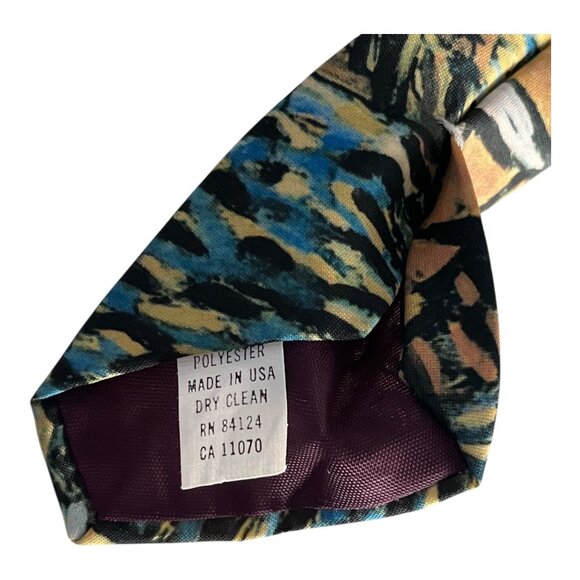 Ralph Marlin Van Gogh “A Sidewalk Cafe at Night” Tie 1993 Made in USA 3.75” - Picture 2 of 5